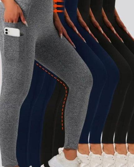 Soft & Comfy Slim Elastic Tights With Side Pockets