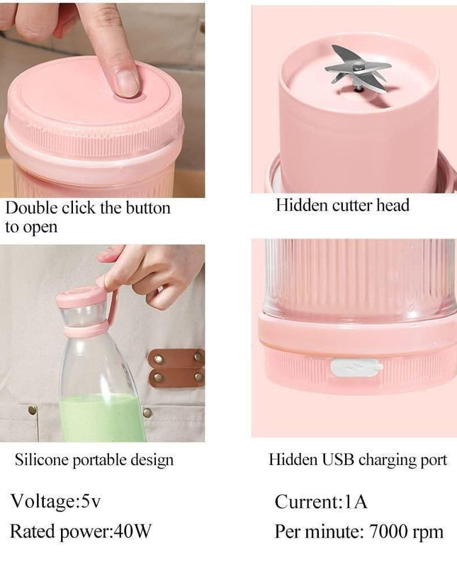 Electric Portable Mini Juicer Bottle
