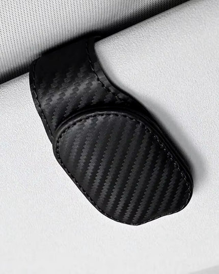 Universal Car Auto Sun Visor Eyeglass Hanger Clip Leather Glasses Holder Magnetic Multi-Function Automobile Accessories Storage