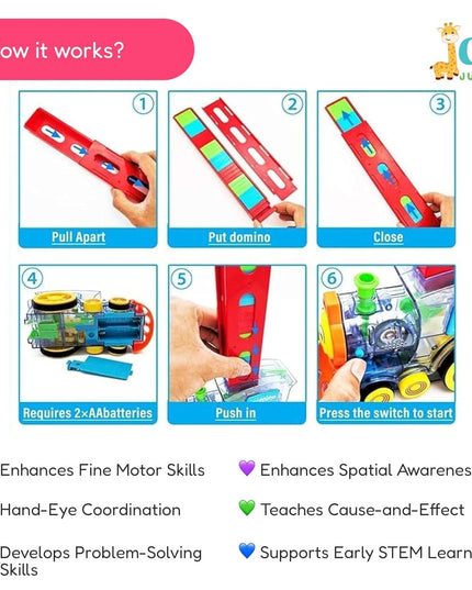 Train Toy Domino Set for Kids ? BPA-Free Plastic with Sound Effects�