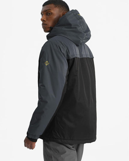 Men'S Windproof Ski Jacket Warm Raincoats Snowboarding Hooded Parka with Multi-Pockets