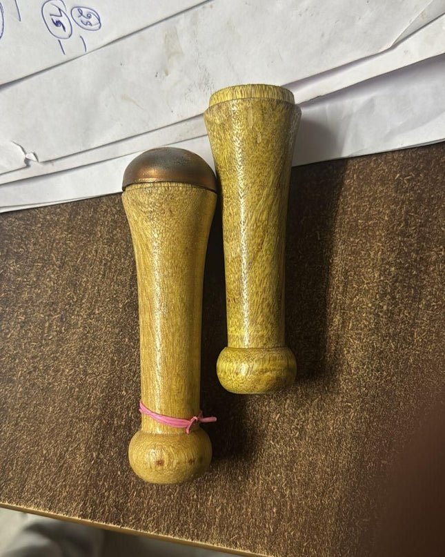 Kansa Face Massager Wood Handle
