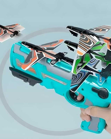 Airplane Launcher Toy Gun with Foam Glider