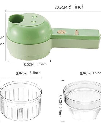 4 in 1 Portable Electric Vegetable Cutter Set