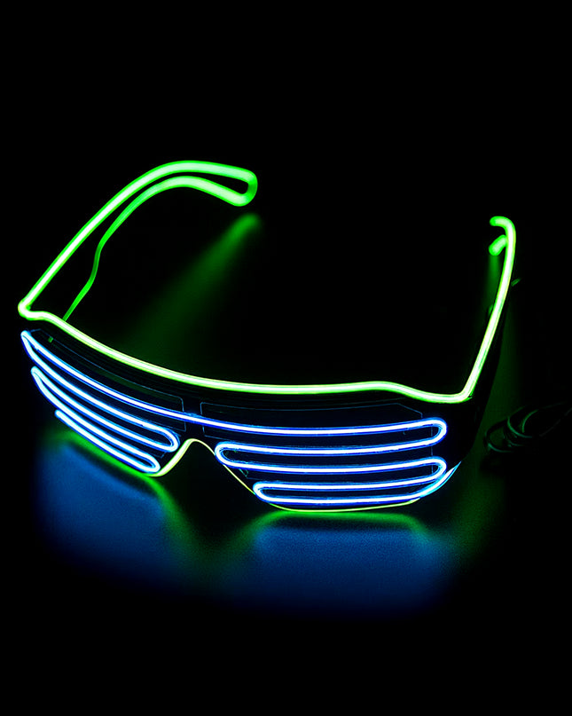 Glowing Glasses LED Gafas Luminous Bril Neon Christmas Glow Sunglasses Flashing Light Glass for Party Supplies Prop Costumes New