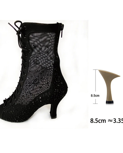 Bachata Dance Boot for Women High Quality Thicker Insole Suede Outsole Latin  in High Heel 3Inch