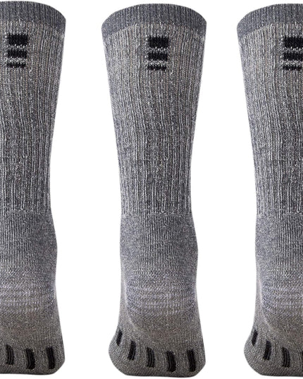 Merino Wool Hiking Socks for Men and Women – 3 Pairs Midweight Cushioned – Warm N Breathable