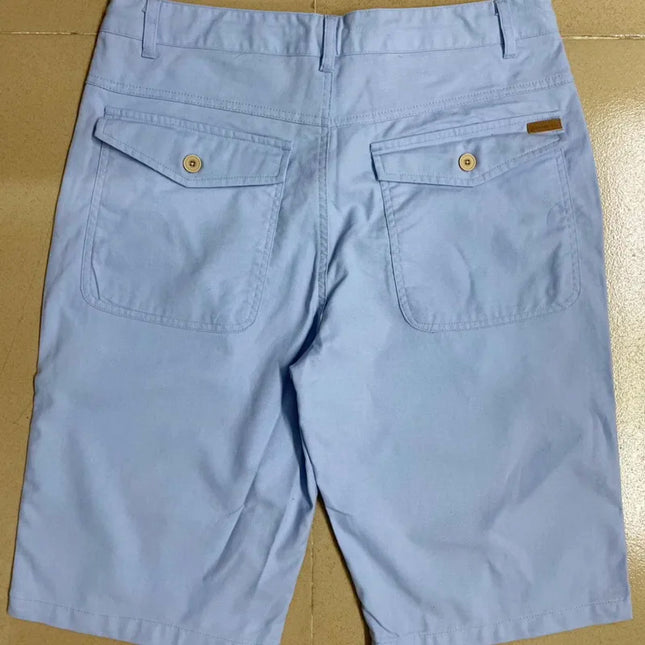 Designer New Linen Shorts Men Casual Beach Short Men Brand Wild Leisure Solid Cargo Shorts for Men Bermuda Masculina Bermudas