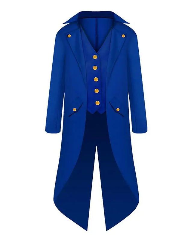 Joker Costume for Men Pirate Jacket Men Steampunk Coat Tailcoat Lightweight for Halloween Photos Vampires Boys Aged 6-14 Kids