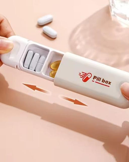 Three-Compartment Small Pill Organizer Box