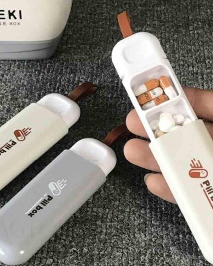 Three-Compartment Small Pill Organizer Box