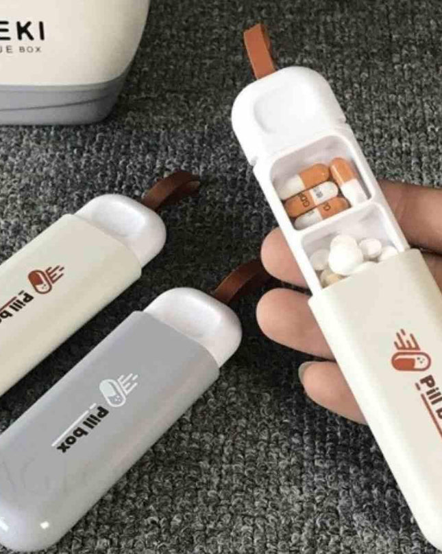 Three-Compartment Small Pill Organizer Box