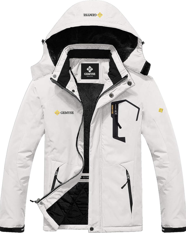 Men'S Mountain Waterproof Ski Snow Jacket Winter Windproof Rain Jacket