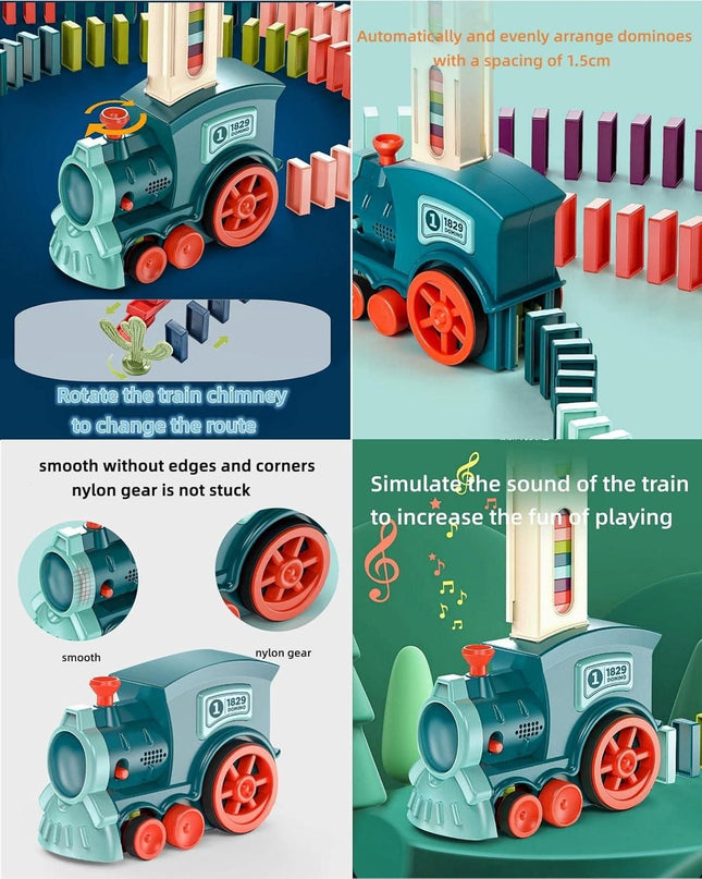 Train Toy Domino Set for Kids ? BPA-Free Plastic with Sound Effects�