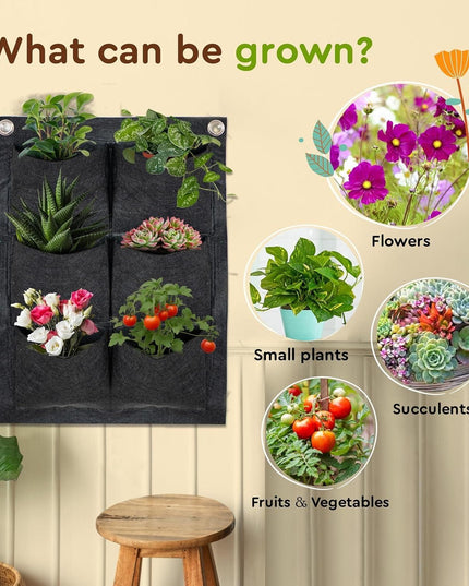 Vertical Hanging Wall Planter for Balcony�/Indoors