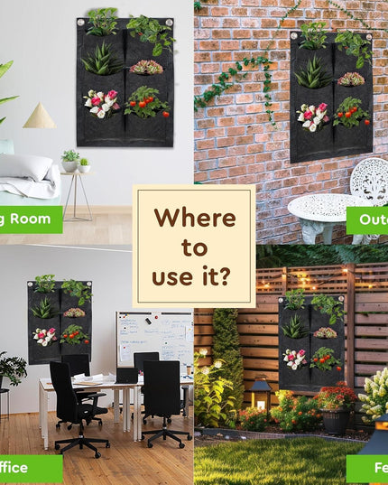 Vertical Hanging Wall Planter for Balcony�/Indoors