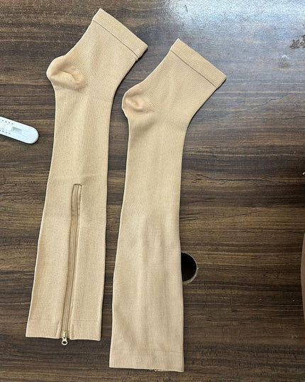 Unisex Medical Zipper Compression Socks (Pair of 1)