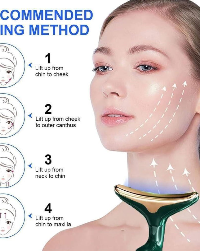 2 In 1 Anti Wrinkles  Facial Massager For Skin Care
