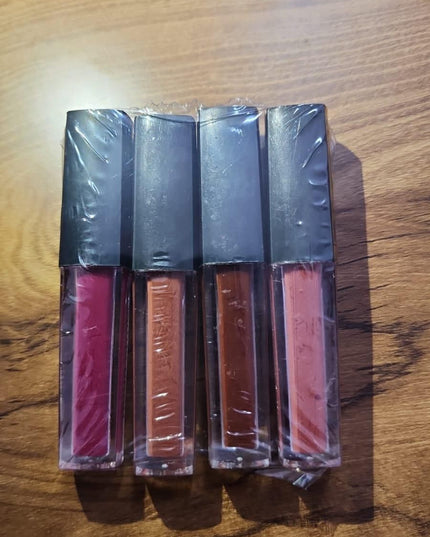 Nude Red Edition Different Shades Liquid Lipstick Set of 4 (16ml)