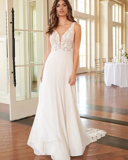 Lace Beach Wedding Dresses for Bride 2025 Mermaid Long Bridal Gowns Boho Wedding Gowns for Women