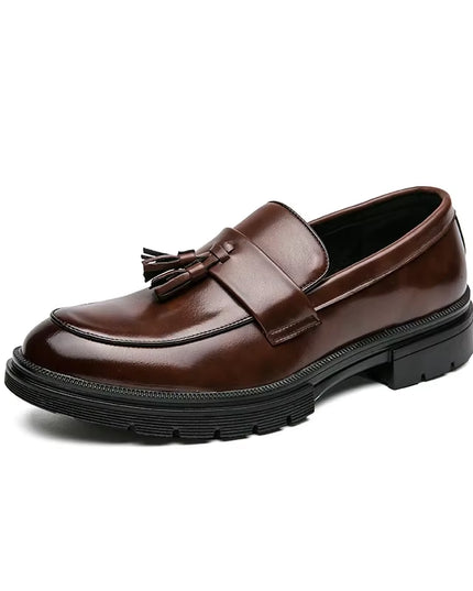 Luxury Brand Shoes Men Fashion plus Size 46 Soft Moccasins Men Loafers High Quality Leather Tassel Shoes Mens Flats Driving Shoe