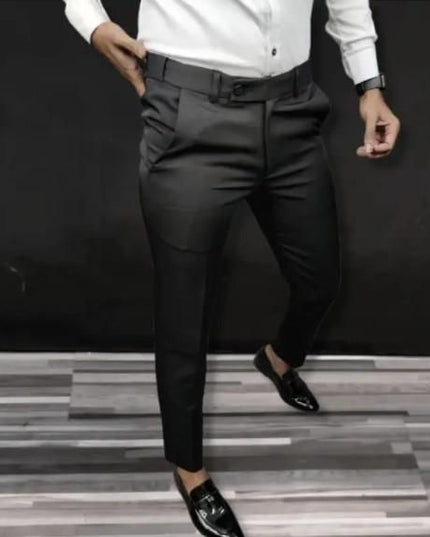 Premium Waist Adjustable Lycra Men's Trouser (Pack of 2)
