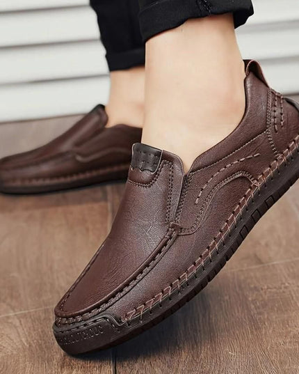 Men's Stitching Breathable Anti-skid Slip On Shoes