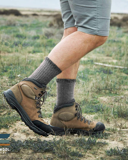 Merino Wool Hiking Socks for Men and Women – 3 Pairs Midweight Cushioned – Warm N Breathable