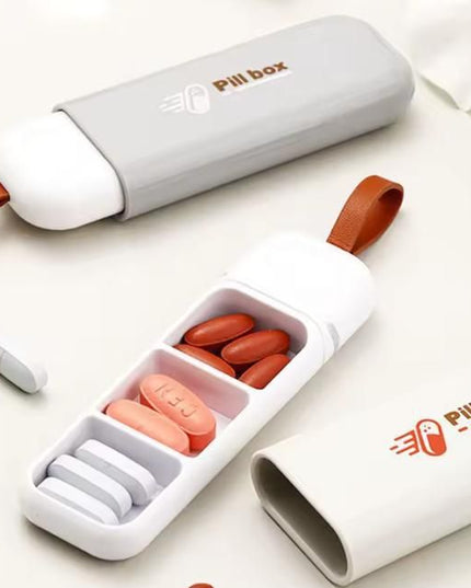 Three-Compartment Small Pill Organizer Box