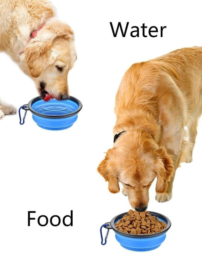 Foldable Silicone Pet Feed Bowl