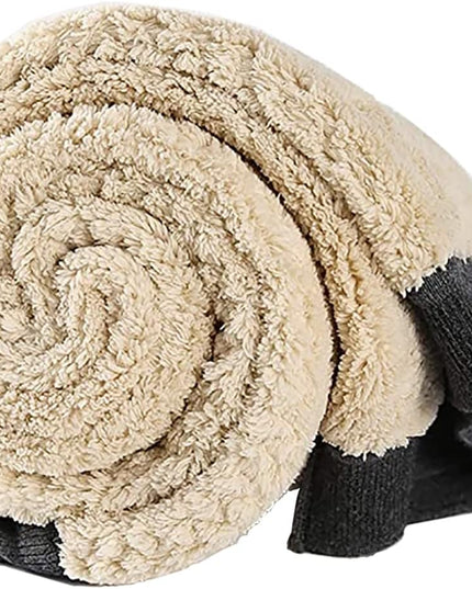 Men'S Fleece Sweatshirts Warm Sherpa Lined Heavy Thicken Underwear Winter Crewneck Pullover Tops Shirts