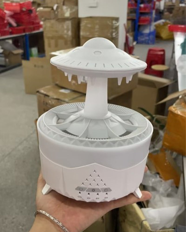 New UFO Raindrop Humidifier Water Drop Air Humidifier USB Aromatherapy Essential Oils Aroma Air Diffuser Household Mist Maker Home Decor
