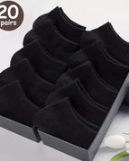 20 Pairs White / One Size