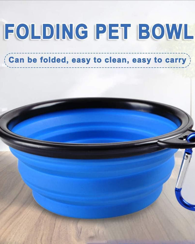 Foldable Silicone Pet Feed Bowl