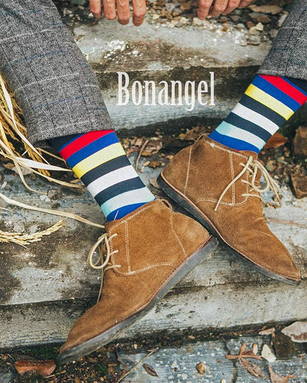 Mens Dress Socks Fun Funny Colorful Crazy Crew Dress Socks for Men 8-12