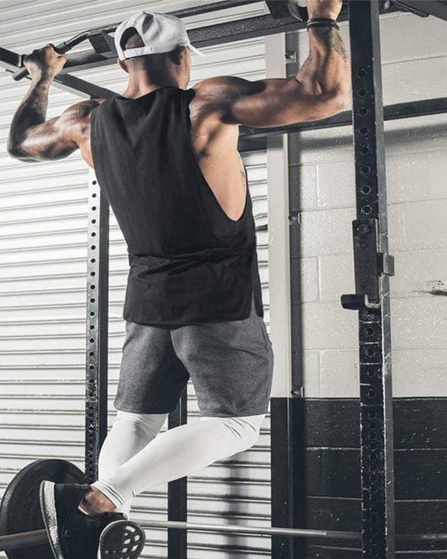 Men Workout Tank Top 2 Pack Gym Bodybuilding Sleeveless Muscle T Shirts