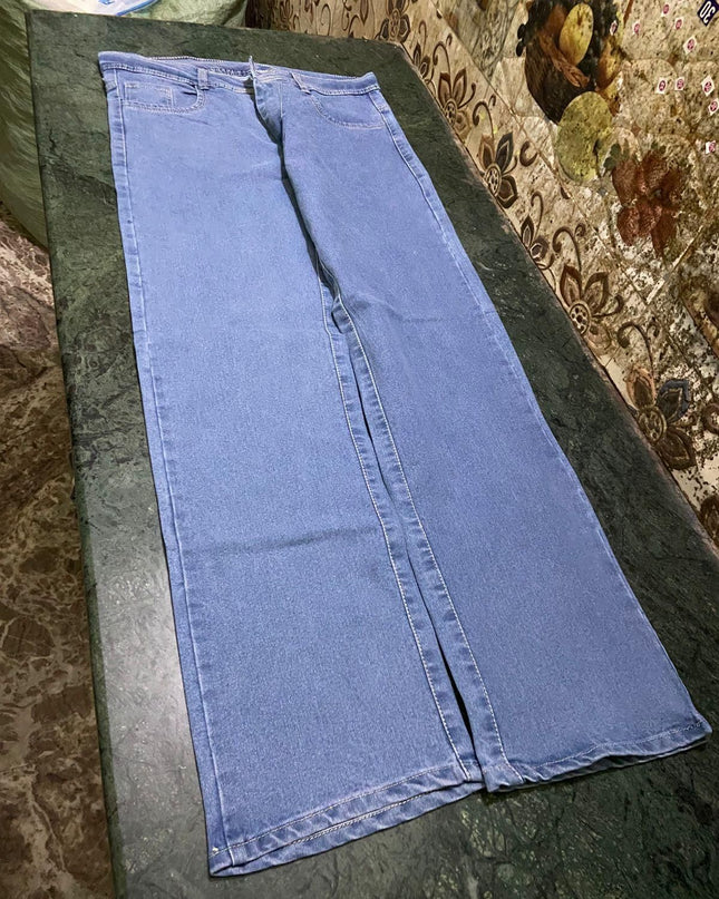 Men's Loose Fit Mid Rise Light Blue Jeans