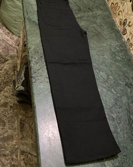 Men's Loose Fit Mid Rise Black Jeans