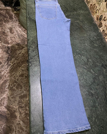 Men's Loose Fit Mid Rise Light Blue Jeans