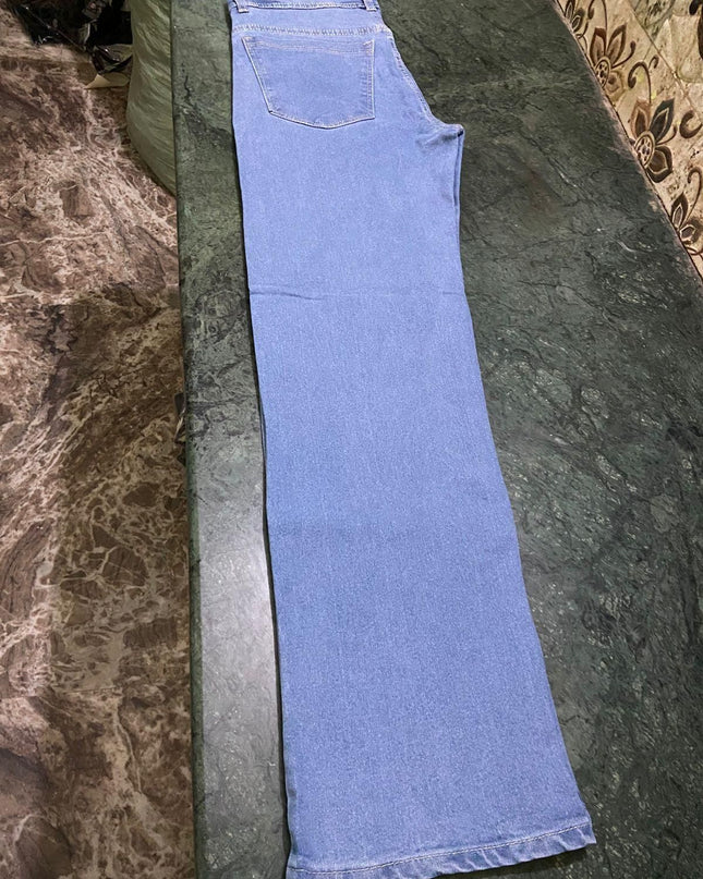 Men's Loose Fit Mid Rise Light Blue Jeans