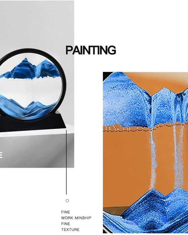 Relaxing Kinetic Sandscape Art Table Desk