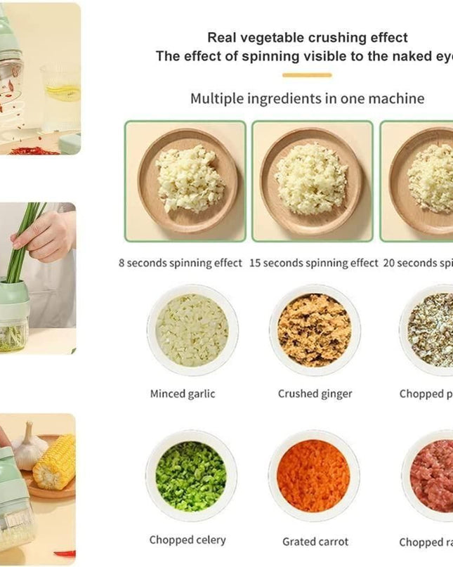 4 in 1 Portable Electric Vegetable Cutter Set