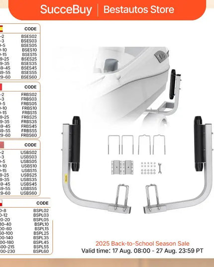 Succebuy Boat Trailer Guide Adjustable Guide Poles 2Pcsrustproof Galvanized Steel Trailer Guide for Skiboat or Sailboat Trailer