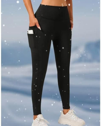 Soft & Comfy Slim Elastic Tights With Side Pockets
