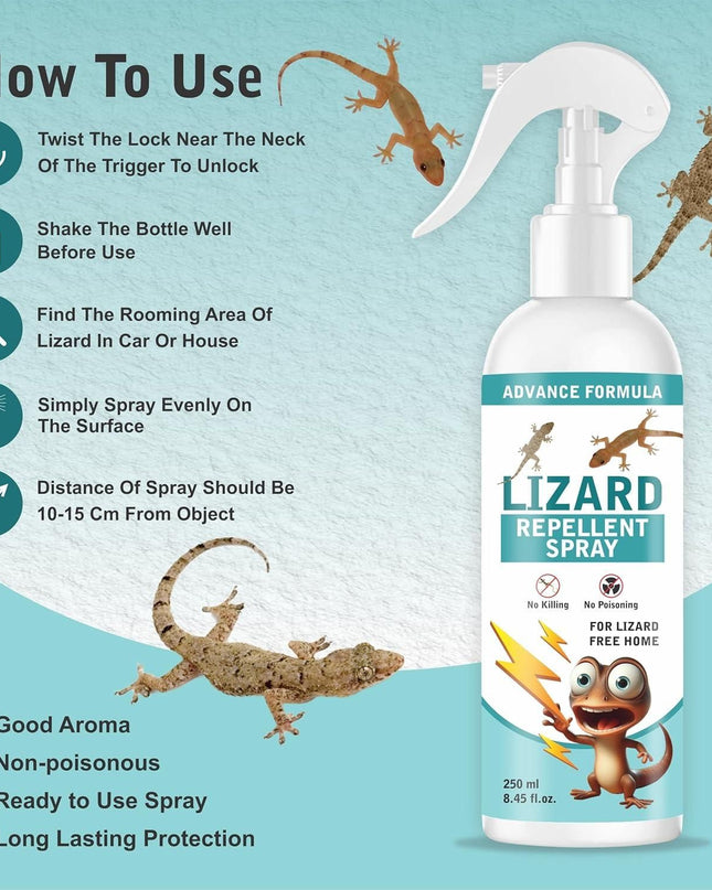 Lizard Repellent for Home Spray Pest Control 250ML (Pack of 2)