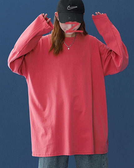 2025 Autumn Long Sleeve T-Shirt Women Basic Tee Shirt Oversize T Shirt Women Casual O-Neck Women Tshirt