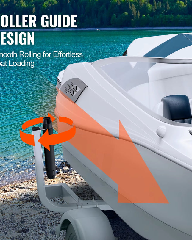 Succebuy Boat Trailer Guide Adjustable Guide Poles 2Pcsrustproof Galvanized Steel Trailer Guide for Skiboat or Sailboat Trailer