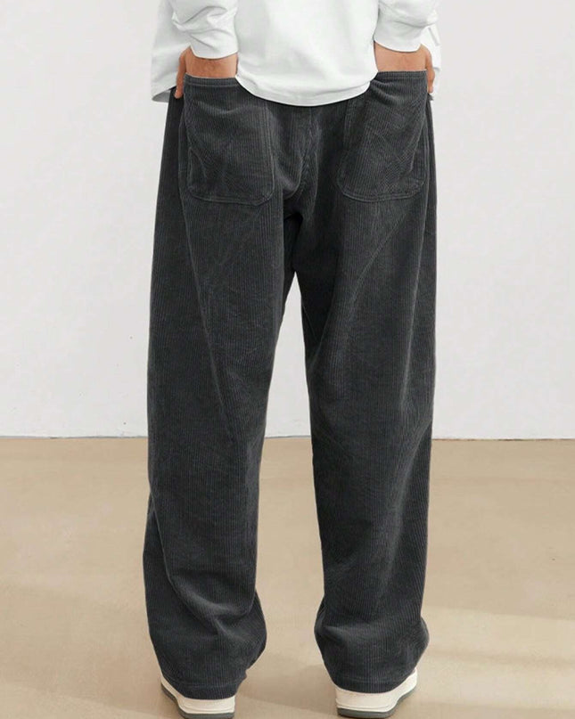 Manfinity Hypemode Manfinity Streetrush Men'S Solid Color Casual Everyday Trousers Men'S Streetwear Pants, Boy Friend Gifts, Back to School