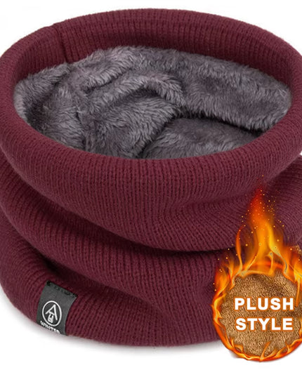 Fashion Soft Knitted Neck Warmer Sport Scarf Women Men Face Cover Winter Skating Running Warm Scarves Thick Cold-Proof Collar
