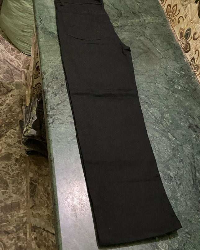 Men's Loose Fit Mid Rise Black Jeans